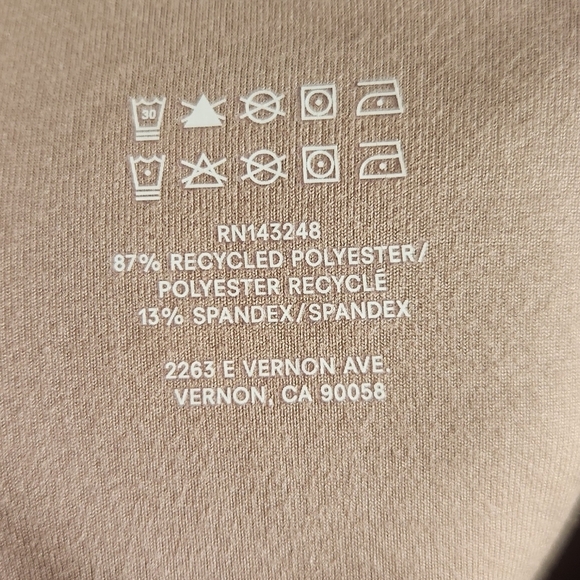 Reformation Women's Active Casual Ecostretch High Rise Leggings Clay Small (2-4) - Picture 13 of 13